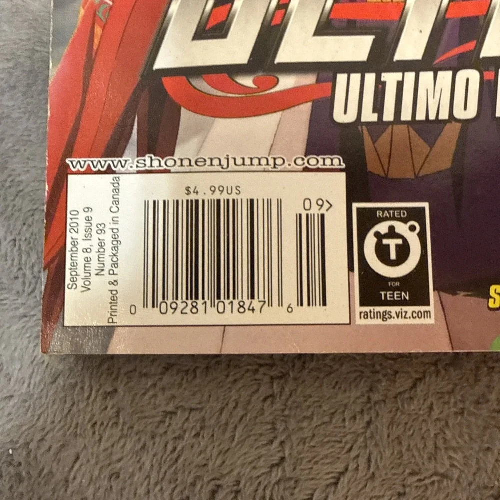 2010 September Vol 8 Issue 9 Shonen Jump Magazine Sealed W/ Card